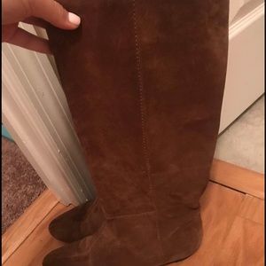 BCBG brown suede boots size 8